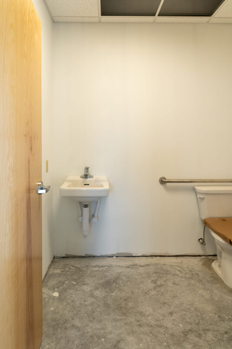 Doe Run Road Office/Retail Space - Bathroom - Ready for for tenant to design the space